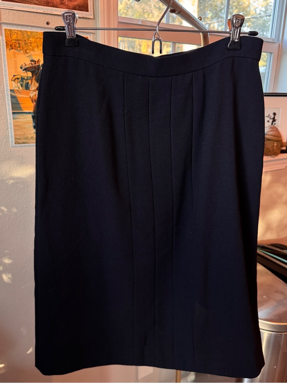 Channel 1999 Cruise 100% Wool Skirt French Size 36